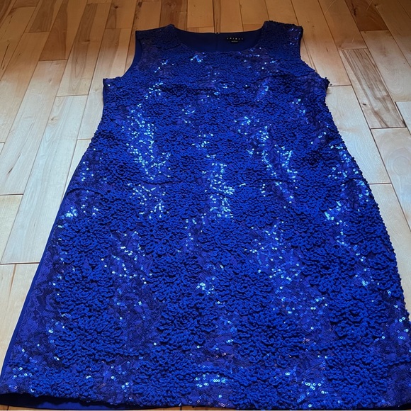 NWOT-Tribal~Dress~Sleeveless-Size 14~Jewel Blue~Sequins - Picture 4 of 8